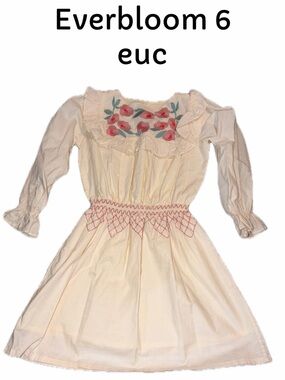 Everbloom size 6 girls embroidered dress